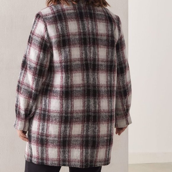 Nice woolen plaid jacket (oversize) - Picture 3 of 3